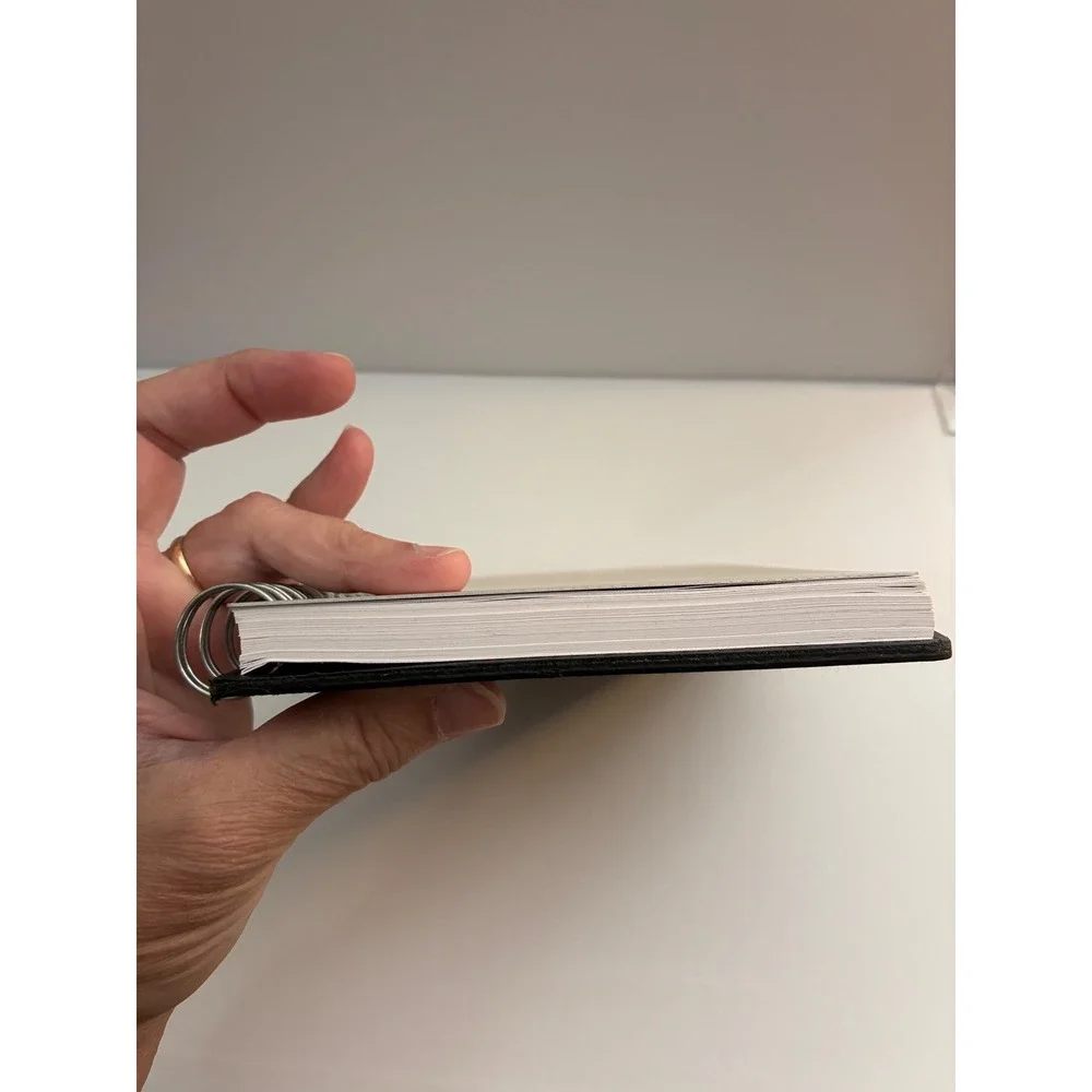 Audi Brushed Metal Spiral Notebook Black Leatherette Lined Journal Leeds 2300-08